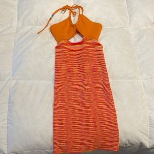Tiger mist orange dress